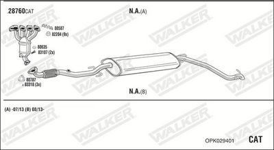 Изпускателна система WALKER OPK029401