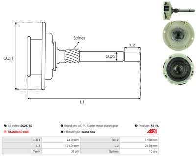 Vorschau Hohlrad, Planetengetriebe (Starter) Ansicht 4