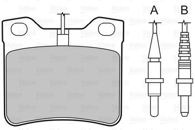 Brake Pad Set, disc brake 598295