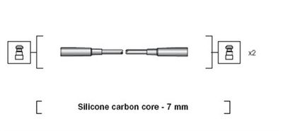 Комплект проводов зажигания MAGNETI MARELLI 941318111003 для CITROËN 2