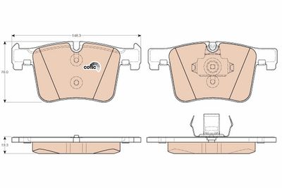 Комплект тормозных колодок, дисковый тормоз TRW GDB1942 для BMW 4