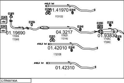 SISTEM DE ESAPAMENT MTS CITR69790A005547