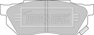 Комплект тормозных колодок, дисковый тормоз BORG & BECK BBP1236 для HONDA PRELUDE