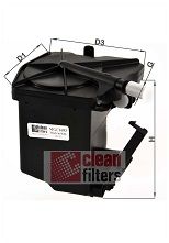 CLEAN FILTERS MGC1683 Топливный фильтр  для PEUGEOT 5008 (Пежо 5008)