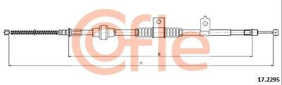 Тросик, cтояночный тормоз COFLE 92.17.2295 для MITSUBISHI ASX