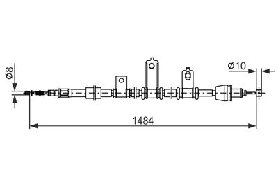 BOSCH Brake Cable BC2920 1987482920