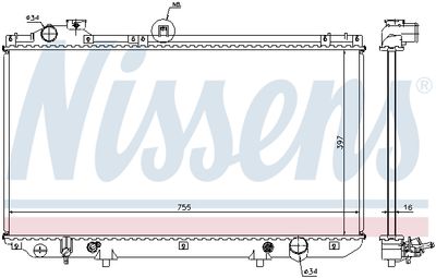 RADIATOR RACIRE MOTOR NISSENS 64762 4