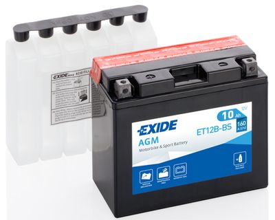 Стартерная аккумуляторная батарея EXIDE ET12B-BS для DUCATI STREETFIGHTER