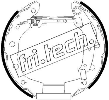 Комплект тормозных колодок fri.tech. 16485 для MITSUBISHI CARISMA
