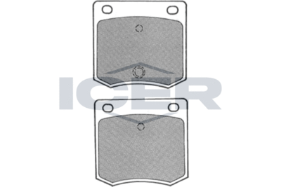 Комплект тормозных колодок, дисковый тормоз ICER 180638 для NISSAN 280ZX,ZXT