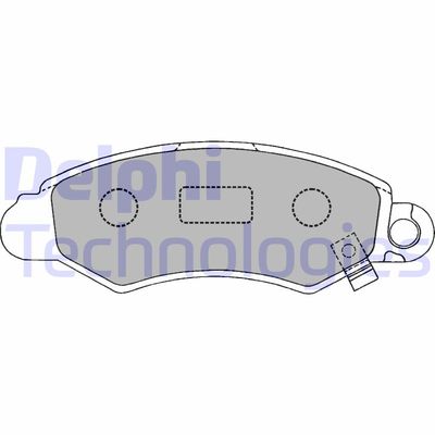 Комплект тормозных колодок, дисковый тормоз DELPHI LP1318 для SUZUKI SWIFT