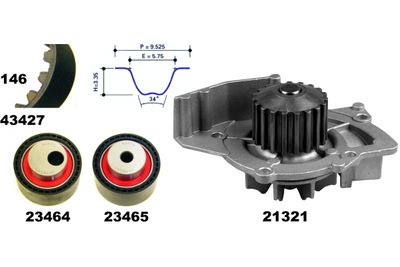 SET POMPA APA + CUREA DINTATA