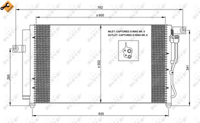 Kondensor, klimatanläggning NRF 35798