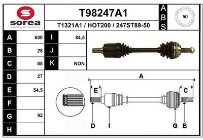 ANTRIEBSWELLE EAI T98247A1
