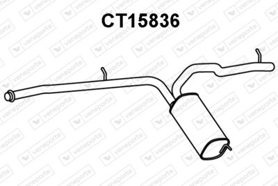 Глушитель выхлопных газов конечный VENEPORTE CT15836 для CITROËN C8