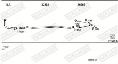 Изпускателна система WALKER CI15015