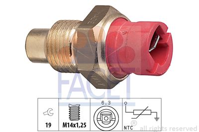 Датчик, температура охлаждающей жидкости FACET 7.3084 для FIAT TIPO