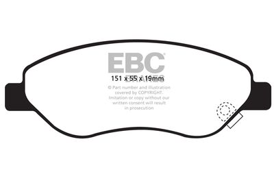 Комплект тормозных колодок, дисковый тормоз EBC Brakes DP21981 для OPEL CORSA