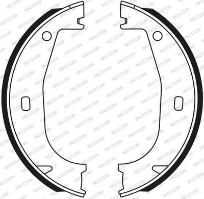 BREMSBACKENSATZ FESTSTELLBREMSE FERODO FSB546 2