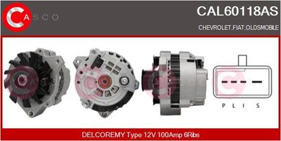 Генератор CASCO CAL60118AS для OLDSMOBILE CUTLASS