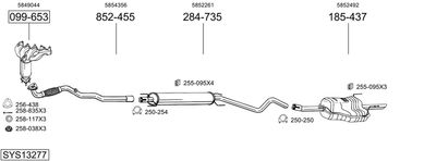 SISTEM DE ESAPAMENT BOSAL SYS13277