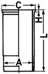 Cylinderhylsa KOLBENSCHMIDT 89856111