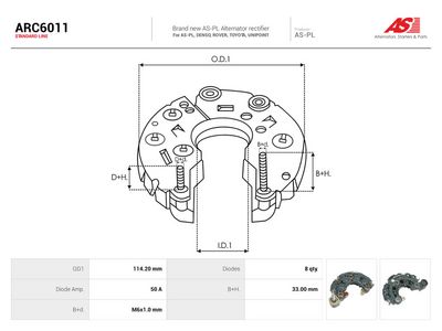 Likeretter, dynamo AS-PL ARC6011