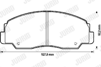 JURID 572294J Комплект тормозных колодок, дисковый тормоз 