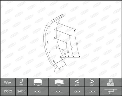 BREMSBELAGSATZ TROMMELBREMSE BERAL KBL1302001561 1