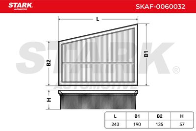 въздушен филтър STARK SKAF-0060032