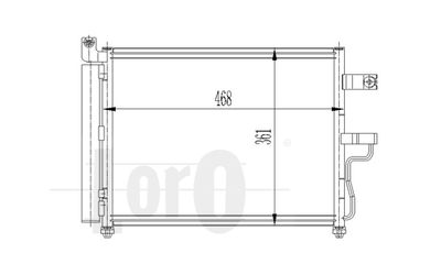 Конденсатор, кондиционер ABAKUS 033-016-0010 для MITSUBISHI PAJERO