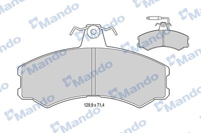 Комплект тормозных колодок, дисковый тормоз MANDO MBF015770 для PEUGEOT J5
