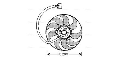 VENTILATOR RADIATOR AVA QUALITY COOLING VN7520