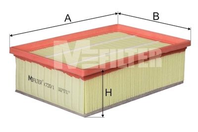 MFILTER K 720/1 Воздушный фильтр  для PEUGEOT 307 Break (3E) 2.0