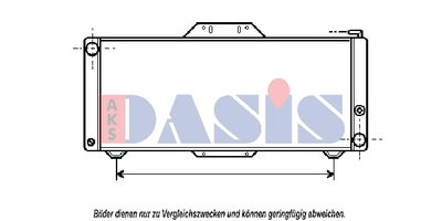 Радиатор, охлаждение двигателя AKS DASIS 180180N для ALPINE A310