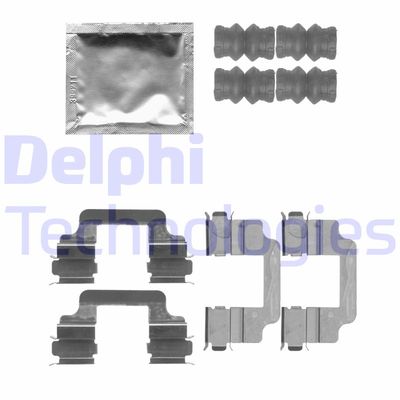 Комплектующие, колодки дискового тормоза DELPHI LX0509 для VOLVO V60