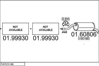 SISTEM DE ESAPAMENT MTS FIAT27318B100780
