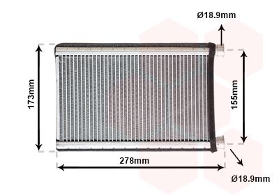VAN WEZEL 06006344 Радиатор печки  для BMW 3 (Бмв 3)