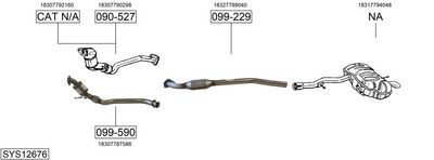 Изпускателна система BOSAL SYS12676