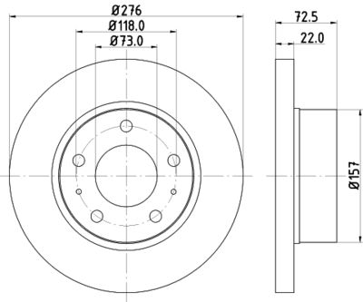 HELLA 8DD 355 107-401 Гальмівні диски для IVECO (Ивеко)
