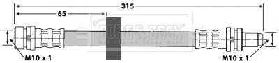 Brake Hose Borg & Beck BBH6596
