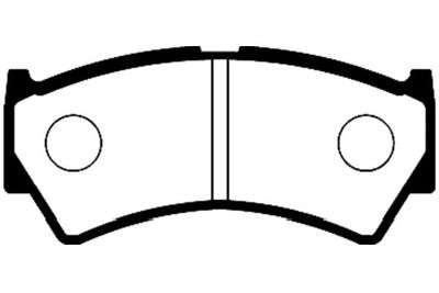 Kavo Parts Stabdžių trinkelių rinkinys, diskinis stabdys