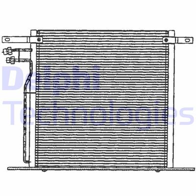 Конденсатор, кондиционер DELPHI TSP0225126 для MERCEDES-BENZ V-CLASS