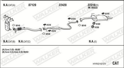 ABGASANLAGE WALKER HYK016721