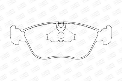 BREMSBELAGSATZ SCHEIBENBREMSE CHAMPION 571457CH 1