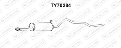 Глушитель выхлопных газов конечный VENEPORTE TY70284 для TOYOTA HIACE