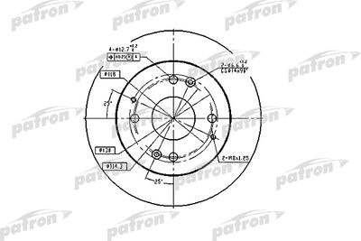 PATRON PBD2669 Тормозные диски  для ROVER 600 (Ровер 600)