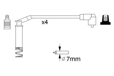 Ignition Cable Kit 0 986 357 124