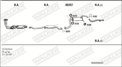Изпускателна система WALKER MA20002C