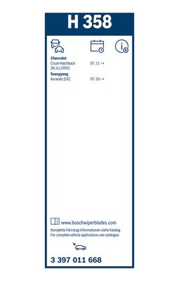 LAMELA STERGATOR BOSCH 3397011668 5